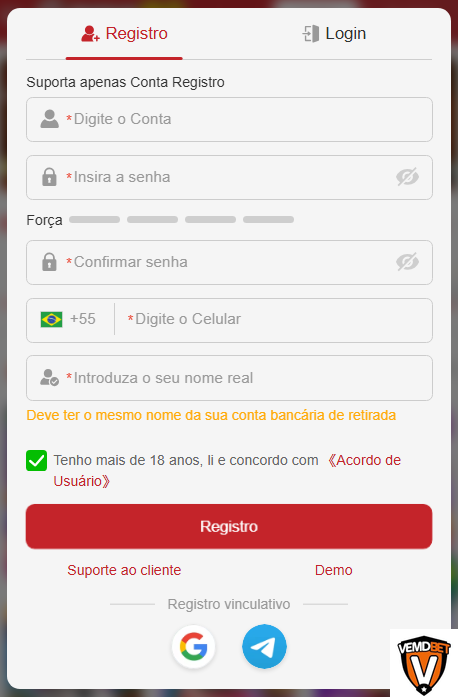 Experiência de Jogos vemdbet.com